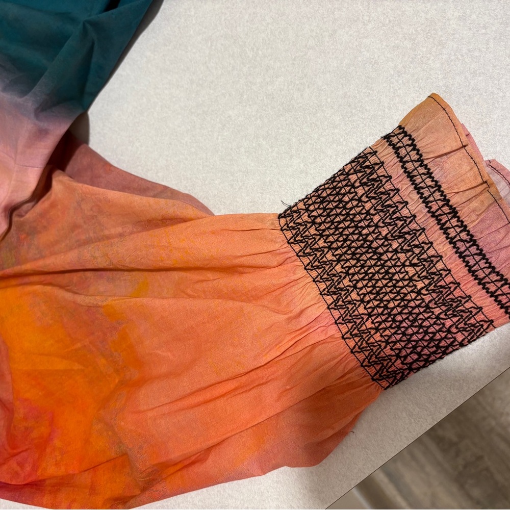Anthropologie Colorful Tie-Dye Long Sleeve blouse - Picture 5 of 10